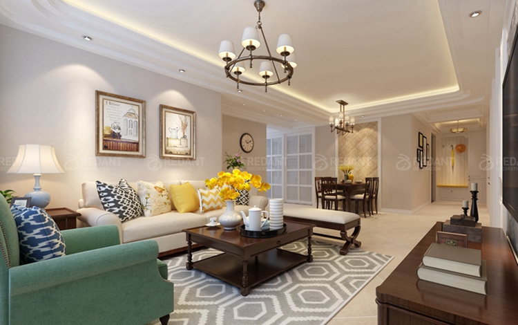 【红蚂蚁装饰】一杯Lemon Tea•140平休闲美式平层