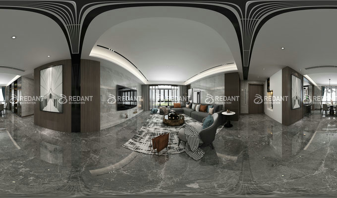 红蚂蚁装饰280㎡现代简约大平层，去繁化简就是最舒适的雅居